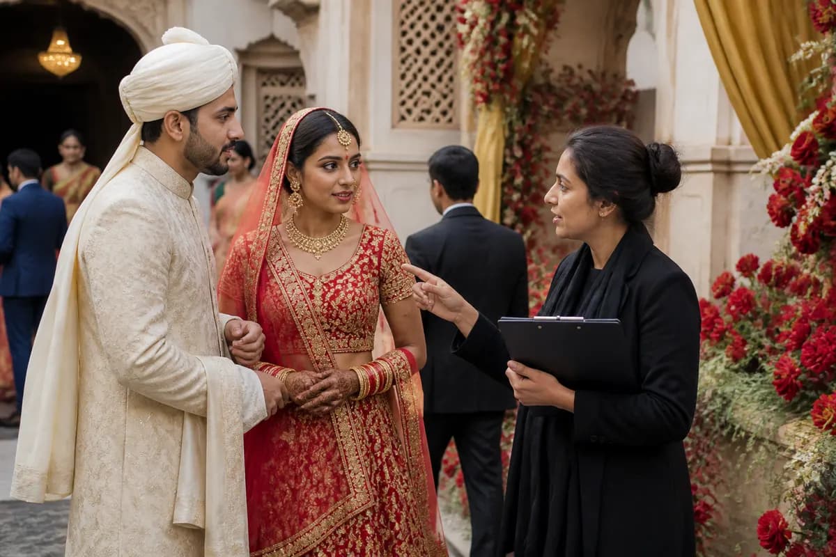 On-ground Sarthi coordinating the wedding day